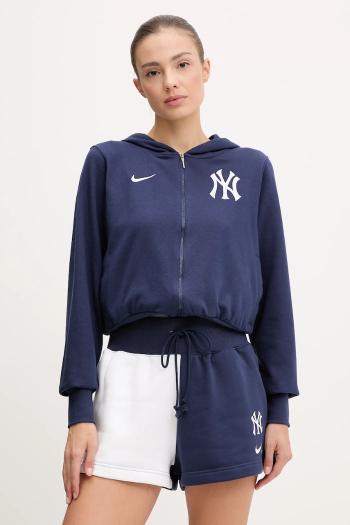 Mikina Nike New York Yankees tmavomodrá farba, s kapucňou, s nášivkou, 035D-160N-NK-HVV