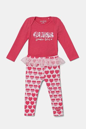 Sada pre bábätká Guess ružová farba, S5RG01 J1314