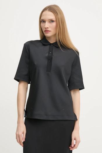 Polo tričko Calvin Klein dámske, čierna farba, K20K207977