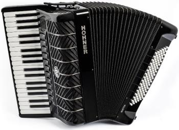 Hohner Mattia IV 96 Gun Klávesový akordeón Gun Black/White Key