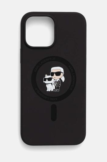 Obal na mobil Karl Lagerfeld iPhone 13 Pro Max 6.7 čierna farba, KLHMP13XSCMKCRHK