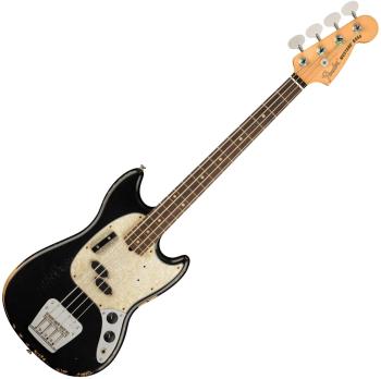 Fender JMJ Road Worn Mustang Bass RW Black Elektrická basgitara