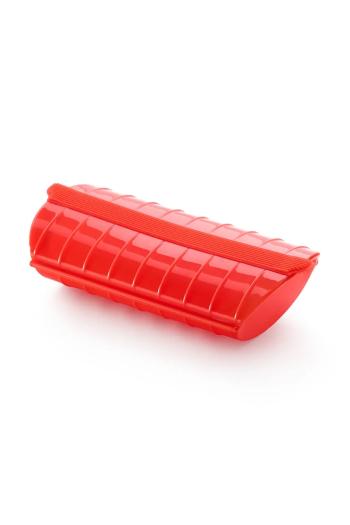 Mikrovlnný parný hrniec Lekue 24 cm červená farba