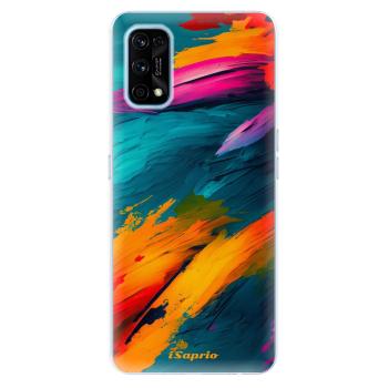Odolné silikonové pouzdro iSaprio - Blue Paint - Realme 7 Pro
