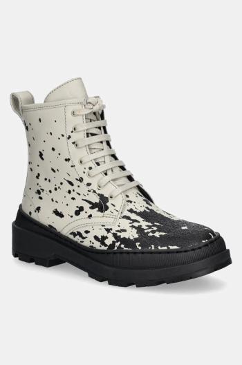 Kožené workery Camper Brutus Trek dámske, biela farba, na plochom podpätku, K400671-008