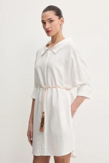 Šaty Liu Jo biela farba, mini, oversize, WA5397.T6049