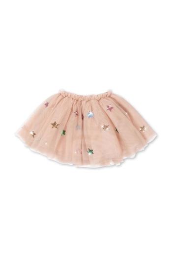 Dievčenská sukňa Konges Sløjd YVONNE SKIRT béžová farba, mini, áčkový strih, KS101759
