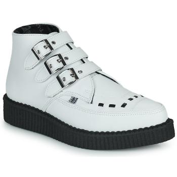 TUK  POINTED CREEPER 3 BUCKLE BOOT  Polokozačky Biela