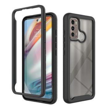 DUAL-HALF Obojstranný kryt pre Motorola Moto G60 čierny