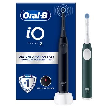 ORAL-B iO 2 Night Black & Forest Green Elektrické zubné kefky 2 ks