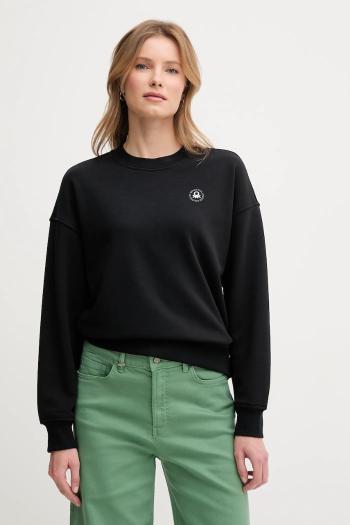 Mikina United Colors of Benetton čierna farba, s potlačou, 31NB3M07K