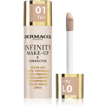 Dermacol Infinity vysoko krycí make-up SPF 15 odtieň 01 Fair 20 g