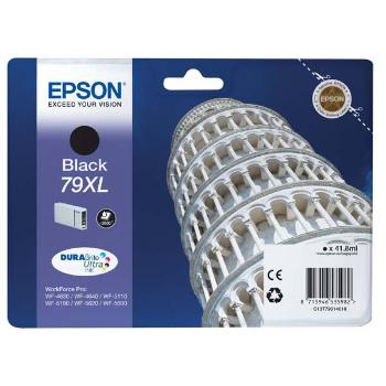 Epson originál ink C13T79014010, 79XL, XL, black, 2600str., 42ml, 1ks, Epson WorkForce Pro WF-5620DWF, WF-5110DW, WF-5690DWF, čierna