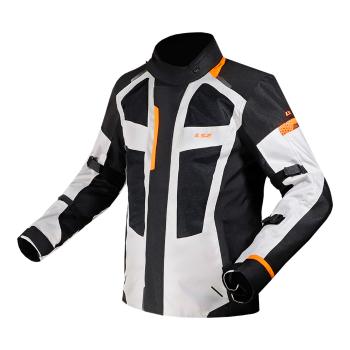 Pánská moto bunda LS2 Scout Black Grey Orange černá/šedá/oranžová M