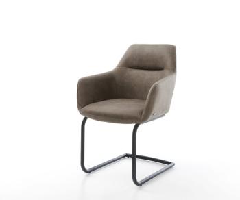 Jedálenská stolička Pejo-Flex taupe vintage konzolová základňa okrúhla