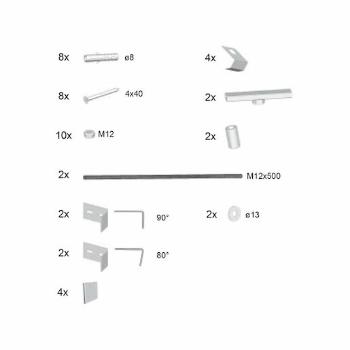 Panelkit k panelu 10°/CHROME/BeHappy II B28100000N