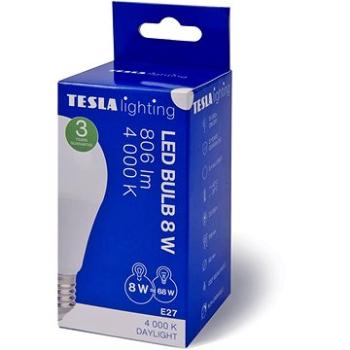 TESLA LED BULB E27, 8 W,  806 lm,  4000 K denná biela (BL270840-1)