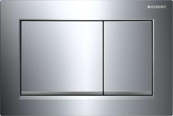 GEBERIT - Omega30 Ovládacie tlačidlo splachovania, lesklý chróm/chróm mat 115.080.KH.1