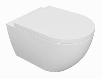 Kielle - Oudee Závesné WC s doskou SoftClose, Rimless, biela 30102000