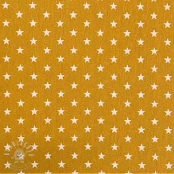 Pamutvászon Petit stars ochre
