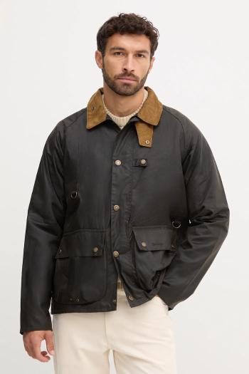 Voskovaná bunda Barbour Utility Spey Wax zelená farba, prechodná, MWX2287