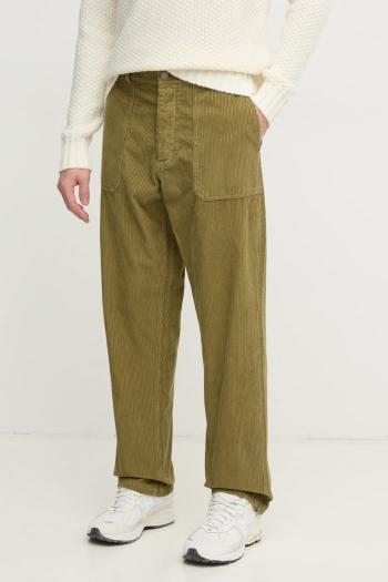 Nohavice United Colors of Benetton pánske, zelená farba, strih chinos, 4FYHUF03S