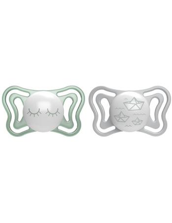 Chicco Physio Light Physio Forma Night cumlík Green/Grey 2 ks
