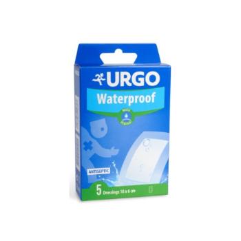 Urgo Waterproof vodeodolná náplasť priehľadná 10x6 cm 5 ks