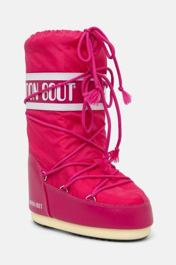 Snehule Moon Boot MB ICON NYLON ružová farba, 80D1400440 J003
