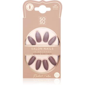 SOSU Cosmetics Salon Nails umelé nechty odtieň Nudist 24 ks
