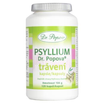 DR.POPOV Psyllium na trávenie 120 kapsúl