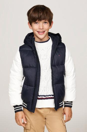 Detská bunda Tommy Hilfiger tmavomodrá farba, KB0KB09465