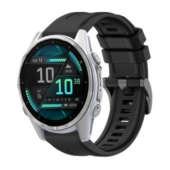 SILICONE Vymeniteľný remienok pre Garmin Fenix 8 43mm čierny