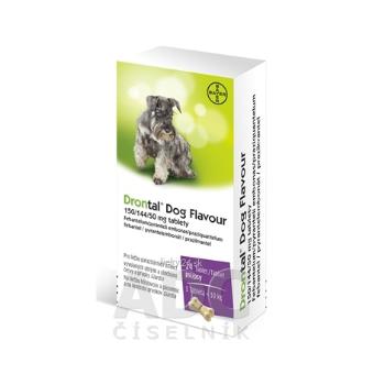 Drontal Dog Flavour 150/144/50 mg tablety