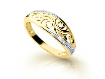 Cutie Diamonds Originálny zlatý prsteň s diamantmi DZ6902-2133-10-X-1 61 mm