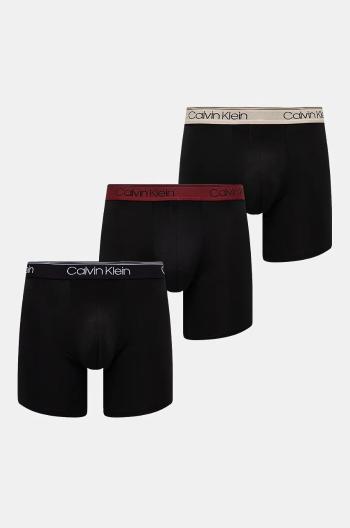 Boxerky Calvin Klein Underwear 3-pak pánske, čierna farba