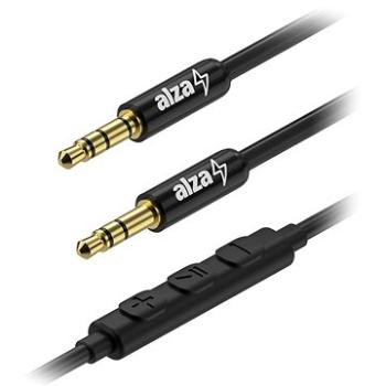 AlzaPower AluCore Audio 3,5 mm Jack 4P-TRRS (M) to 3,5 mm Jack (M) 1 m čierny (APW-CBA4JM01B)