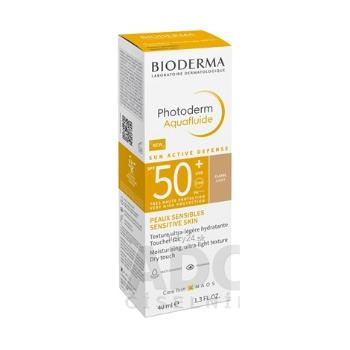 BIODERMA Photoderm Aquafluide SPF 50+ Svetlo tónovaný opaľovací krém na citlivú pleť 40ml