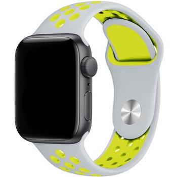 Eternico Sporty na Apple Watch 42 mm/44 mm/45 mm   Mustard Yellow and White (AET-AWSP-YeWh-42)