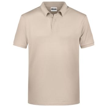 James & Nicholson Pánska polokošeľa z biobavlny 8010 - Stone | XL