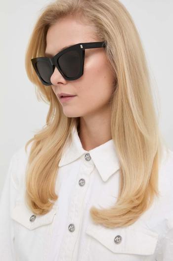 Slnečné okuliare Saint Laurent dámske, čierna farba, SL 214 KATE
