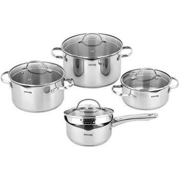 Siguro Súprava hrncov Pure Delight s inteligentnými pokrievkami, 8 ks (SGR-CP-T808SS)