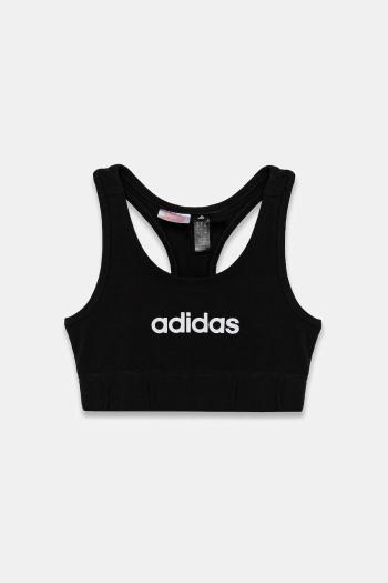 Detská športová podprsenka adidas čierna farba, JX3923