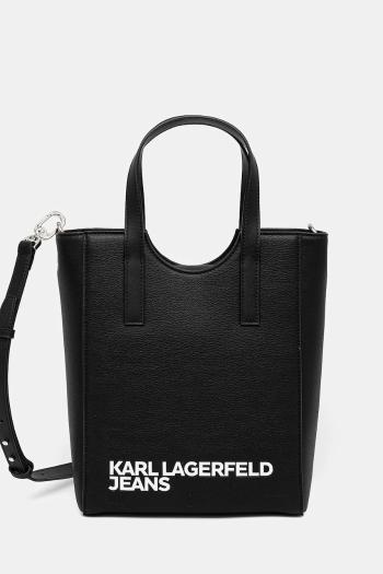 Kabelka Karl Lagerfeld Jeans čierna farba, A2W30146