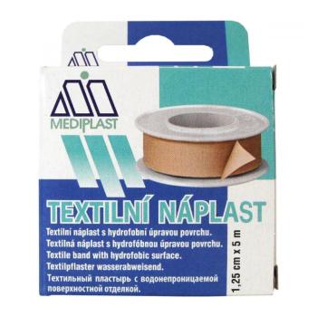 Náplasť Mediplast 1.25 cmx5 m tkaná cievková