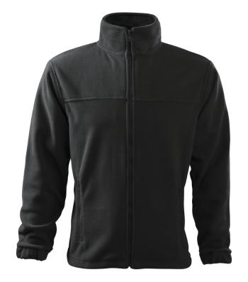 MALFINI Pánska fleecová mikina Jacket - Ebony gray | XXXL