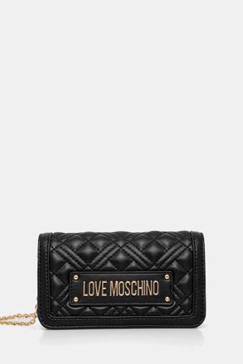 Listová kabelka Love Moschino čierna farba, JC5681PP0MLA0000