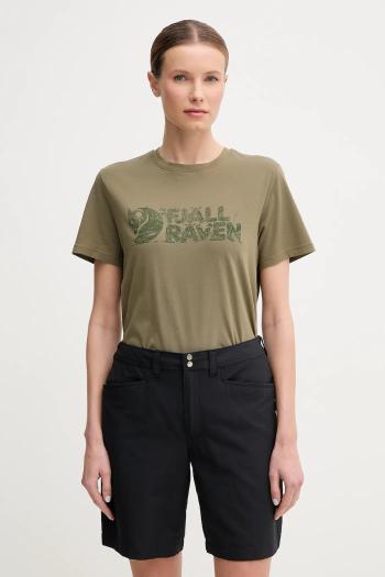 Športové tričko Fjallraven Lush zelená farba, F14600165