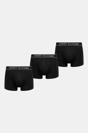 Boxerky Tommy Hilfiger 3-pak pánske, čierna farba, UM0UM03520