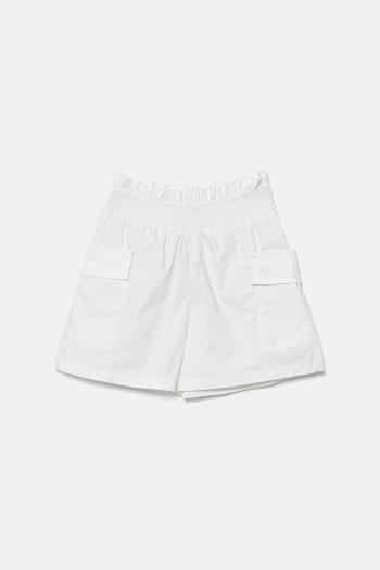 Detské krátke nohavice United Colors of Benetton biela farba, jednofarebné, 4L2VC903S
